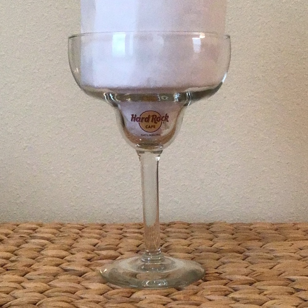 Hard Rock Cafe Gatlinburg (TN) Margarita Glass, 7”